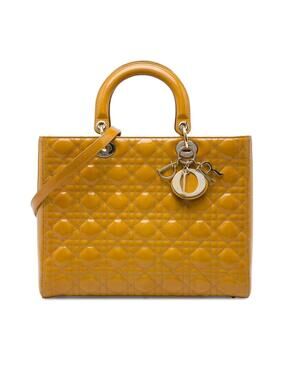 Dior Large Patent Cannage Lady Pre- #360017D12B